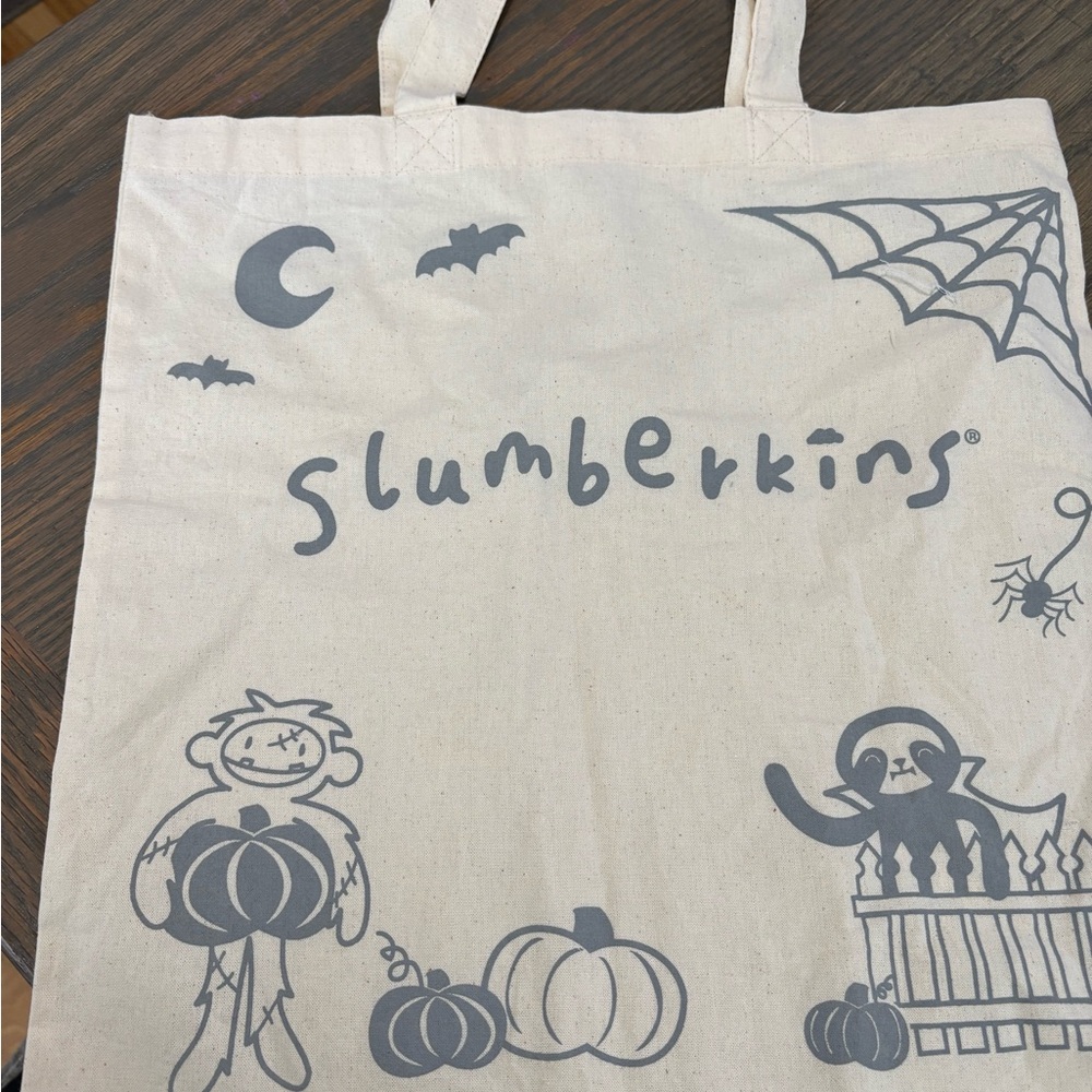Slumberkins Kids Halloween Tote Bag - Gray